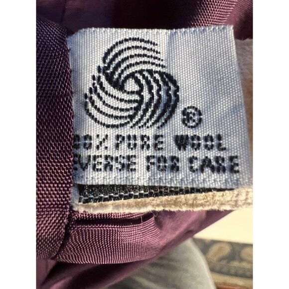 Dumas petite double breast Blazer 12 P Wool USA Corp Core Goth Office - Picture 13 of 16